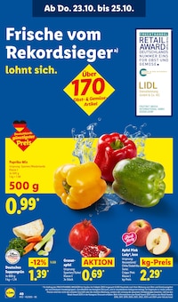 Äpfel im aktuellen Lidl Prospekt (Bremerhaven) Äpfel im Lidl Prospekt "LIDL LOHNT SICH" mit 69 Seiten (Bremerhaven)