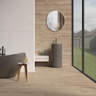 Carrelage sol et mur intérieur effet bois brut mat L.120 x l.20 cm x ép.9 mm Ecoceramic Atelier à 21,90 € dans le catalogue Castorama