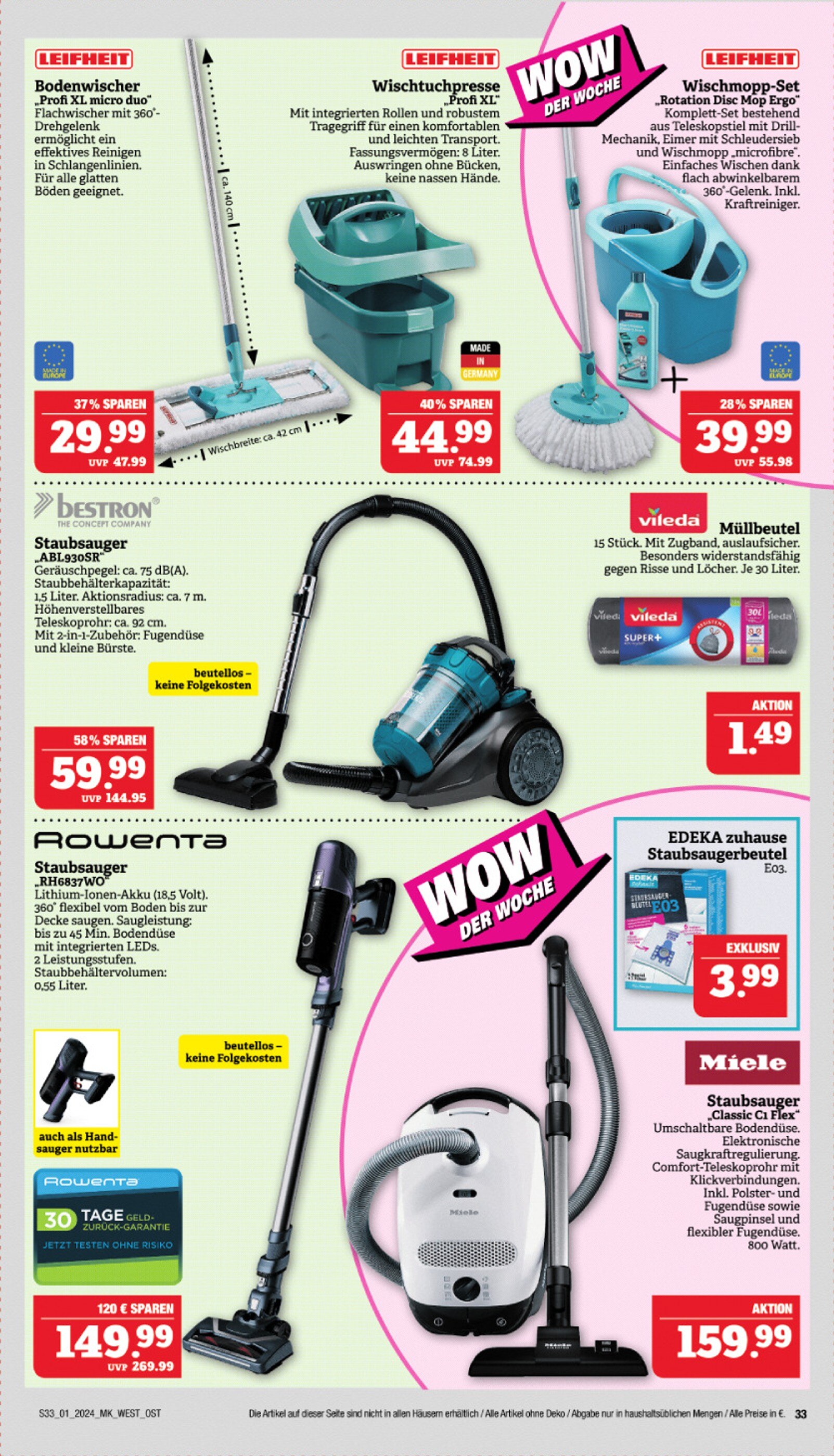 Sac aspirateur rowenta xtrem power online leclerc