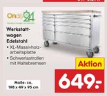 Werkstattwagen Edelstahl im Netto Marken-Discount Prospekt Werkstattwagen Edelstahl von im aktuellen Netto Marken-Discount Prospekt für 649,00 €