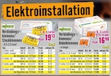 Elektroinstallation im Hornbach Prospekt Verbindungsklemmen/Steckklemmen von WAGO im aktuellen Hornbach Prospekt für 12,92 €