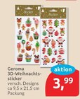 Geroma 3D-Weihnachtssticker im Angebot bei budni in Stade Geroma 3D-Weihnachtssticker Angebote bei budni Stade für 3,99 €