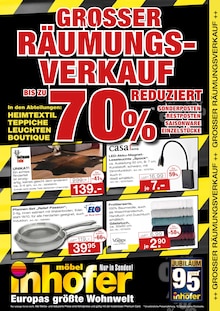 Kühlschrank im Möbel Inhofer Prospekt "GROSSER RÄUMUNGSVERKAUF" mit 12 Seiten (Albstadt)