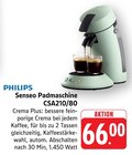 Senseo Padmaschine CSA210/80 Angebote von Philips bei E center Ludwigsburg für 66,00 €