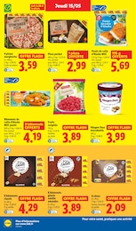Prix et réduction Pizza surgelée dans le prospectus Lidl en cours Offre Pizza surgelée dans le catalogue Lidl du moment à la page 20