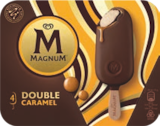 4 bâtonnets double caramel - MAGNUM en promo à 3,65 € chez Aldi 4 bâtonnets double caramel - MAGNUM dans le catalogue Aldi