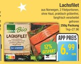Lachsfilet im EDEKA Prospekt Lachsfilet von EDEKA Bio im aktuellen EDEKA Prospekt für 6,99 €