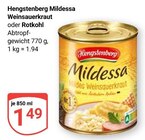 Aktuelles Mildessa Weinsauerkraut Angebot bei GLOBUS in Erlangen ab 1,49 €
