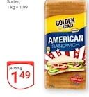 American Sandwich Angebote von Golden Toast bei GLOBUS Wolfenbüttel für 1,49 €