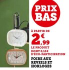 Foire aux réveils et horloges en promo chez Super U Poitiers à 2,99 €