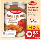 Aktuelle Bohnen Angebote bei Netto Marken-Discount in Dortmund Aktuelles Baked oder Chili Beans Angebot bei Netto Marken-Discount in Dortmund ab 0,89 €