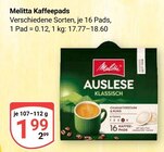 Kaffeepads im Angebot bei GLOBUS in Neubrandenburg Kaffeepads Angebote von Melitta bei GLOBUS Neubrandenburg für 1,99 €