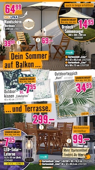 Sonnenschirm im Hornbach Prospekt "Du willst es. Dann bau es." mit 36 Seiten (Saarbrücken)