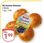 Rosinen-Brötchen im Angebot bei GLOBUS in Trier Rosinen-Brötchen Angebote von Ölz bei GLOBUS Trier für 1,99 €