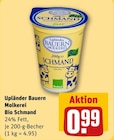 Bio Schmand Angebote von Upländer Bauern Molkerei bei REWE Lemgo für 0,99 €