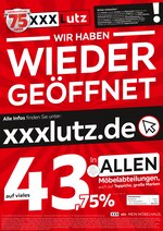 XXXLutz Möbelhäuser Prospekt für Leinfelden-Echterdingen mit 23 Seiten XXXLutz Möbelhäuser Prospekt für Leinfelden-Echterdingen: "WIEDER GEÖFFNET", 23 Seiten, 06.03.2021 - 21.03.2021