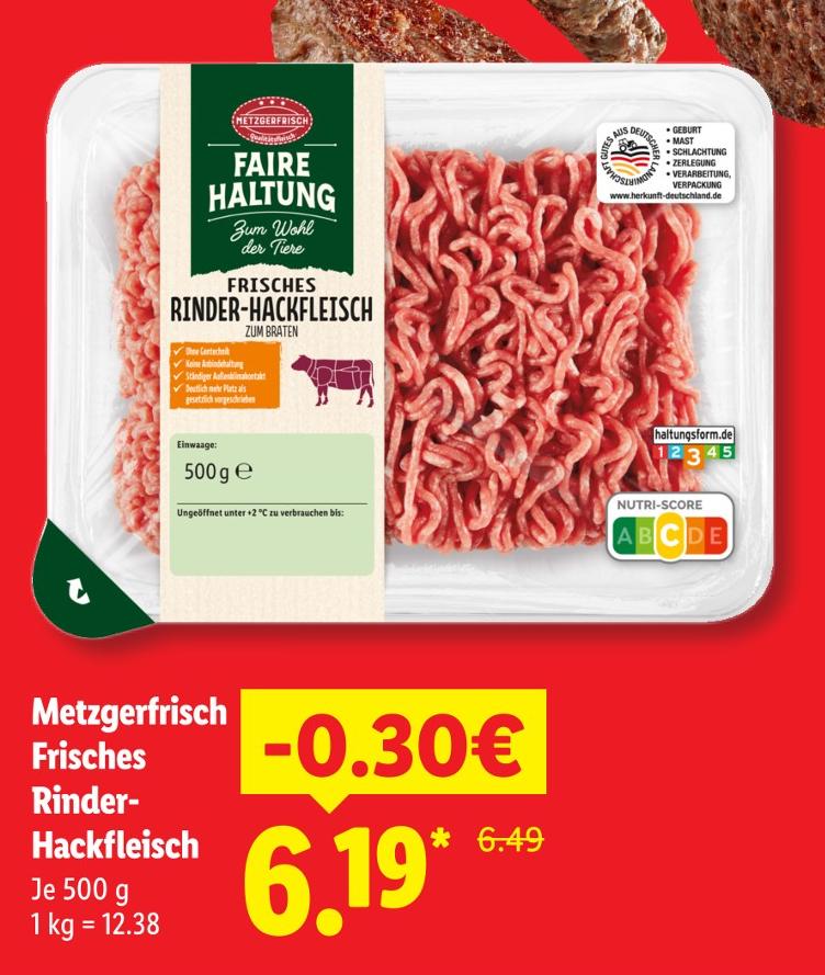 Frisches Rinder-Hackfleisch