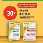 E.Leclerc Fontenay-le-Comté - Promo -30% sur la gamme D-Stress SYNERGIA Promo -30% sur la gamme D-Stress SYNERGIA à dans le catalogue E.Leclerc à Fontenay-le-Comté