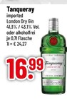 Tanqueray Angebote von Tanqueray bei Trinkgut Ingolstadt für 16,99 €