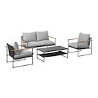 GARTENSET 4-teilig Webstoff Eisen 4-teilig im Angebot bei XXXLutz in Hanau GARTENSET 4-teilig Webstoff Eisen 4-teilig Angebote von Ambia Garden bei XXXLutz Hanau für 199,00 €