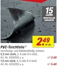 PVC-Teichfolie Angebote bei toom Baumarkt Velbert für 2,49 €