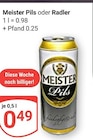 Meister Pils Angebote von Meister bei GLOBUS Worms für 0,49 €