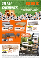 Garten im OBI Prospekt in Rosenheim Aktueller OBI Prospekt mit Garten, "10% CASHBACK", Seite 1