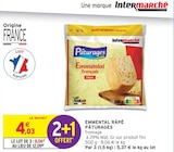 Emmental râpé - PÂTURAGES en promo chez Intermarché Emmental râpé - PÂTURAGES dans le catalogue Intermarché