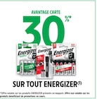 30% avantage carte sur tout energizer sur tout energizer à Intermarché Super dans Saint-Selve 30% avantage carte sur tout energizer sur tout energizer à Intermarché Super dans Saint-Selve