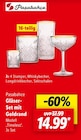Gläser-Set mit Goldrand im Angebot bei Lidl in Bergheim Gläser-Set mit Goldrand Angebote von Pasabahce bei Lidl Bergheim für 14,99 €