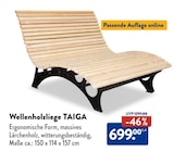 Wellenholzliege TAIGA im aktuellen ALDI Nord Prospekt