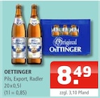Pils Angebote von Oettinger bei Getränke Oase Kamen für 8,49 €