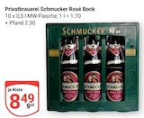 Rosé Bock Angebote von Privatbrauerei Schmucker bei GLOBUS Oberursel für 8,49 €