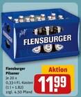 Pilsener Angebote von Flensburger bei REWE Burgwedel für 11,99 €