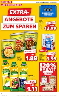 Aktueller Kaufland Gundelfingen Prospekt Kaufland Prospekt Gundelfingen "EXTRA-ANGEBOTE" mit 8 Seiten