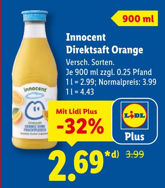 Direktsaft Orange