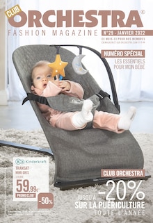 Orchestra Catalogue "Les essentiels pour mon bébé ", 18 pages, Liverdun,  01/01/2022 - 31/01/2022