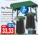 Teleskophocker + Tisch im Set Angebote von Tony Brown bei Kaufhaus Stolz Cuxhaven für 33,33 €