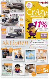 Aktueller Opti-Wohnwelt Prospekt mit Esstisch, "Crazy Shopping-Days", Seite 1