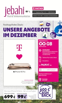 Post & Telekommunikation Jebahi Prospekt Festtagsfrohe Deals: UNSERE ANGEBOTE IM DEZEMBER mit  Seiten in Spenge und Umgebung