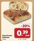 Aktuelles Pane Premio Brötchen Angebot bei combi in Hannover ab 0,39 €