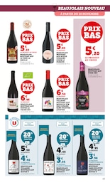 Prix et réduction Vin Bio dans le prospectus U Express en cours Offre Vin Bio dans le catalogue U Express du moment à la page 15