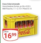 Aktuelle Coca Cola Angebote bei GLOBUS in Nettetal Aktuelles Limonade Angebot bei GLOBUS in Nettetal ab 16,99 €