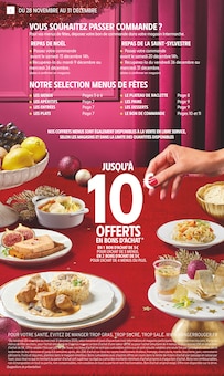 Catalogue Intermarché Super de la semaine 50, "MENU À PARTIR DE 10€ PAR PERSONNE", page 2, 28/11/2025 - 31/12/2025 Prospectus Intermarché Super en cours, "MENU À PARTIR DE 10€ PAR PERSONNE", page 2 sur 12