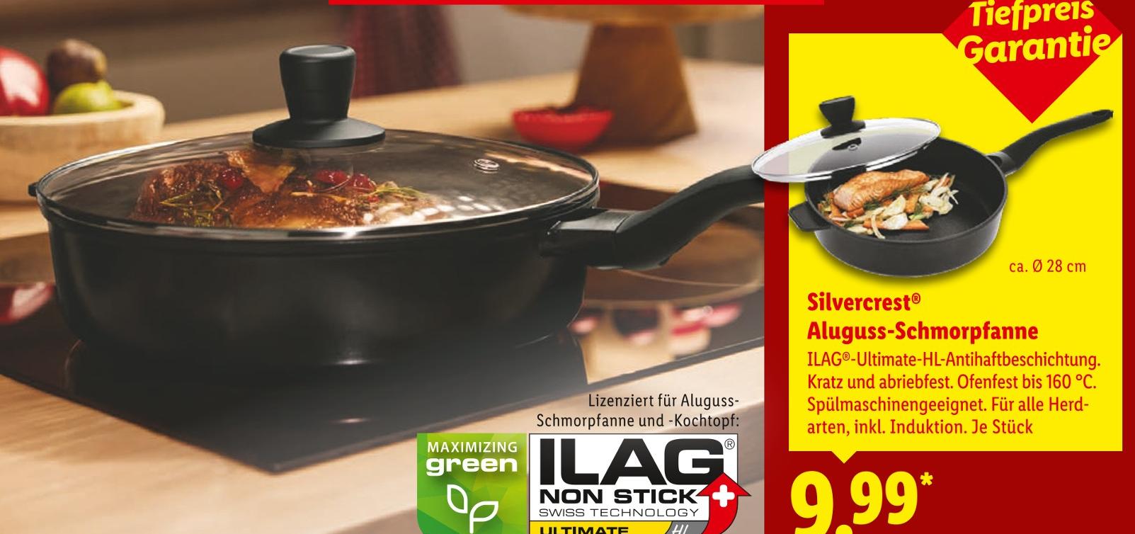 Aluguss-Schmorpfanne