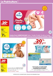 Prix et réduction Couches dans le prospectus Carrefour en cours Offre Couches dans le catalogue Carrefour du moment à la page 44