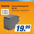 Schnellladegerät 65 W Angebote von hama bei expert Erkelenz für 19,99 €
