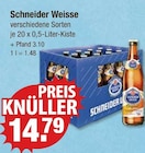 verschiedene Sorten von Schneider Weisse für 14,79 € bei V-Markt im Angebot verschiedene Sorten von Schneider Weisse im aktuellen V-Markt Prospekt