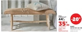 Banc 110 x 35 x 42 cm dans le catalogue Super U