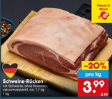 Schweine-Rücken im Netto Marken-Discount Prospekt Schweine-Rücken von im aktuellen Netto Marken-Discount Prospekt für 3,99 €